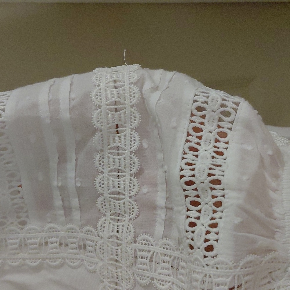 EUC Talbots Plus White Cotton Top, 2X, Clean, Great For Spring! - Picture 2 of 6